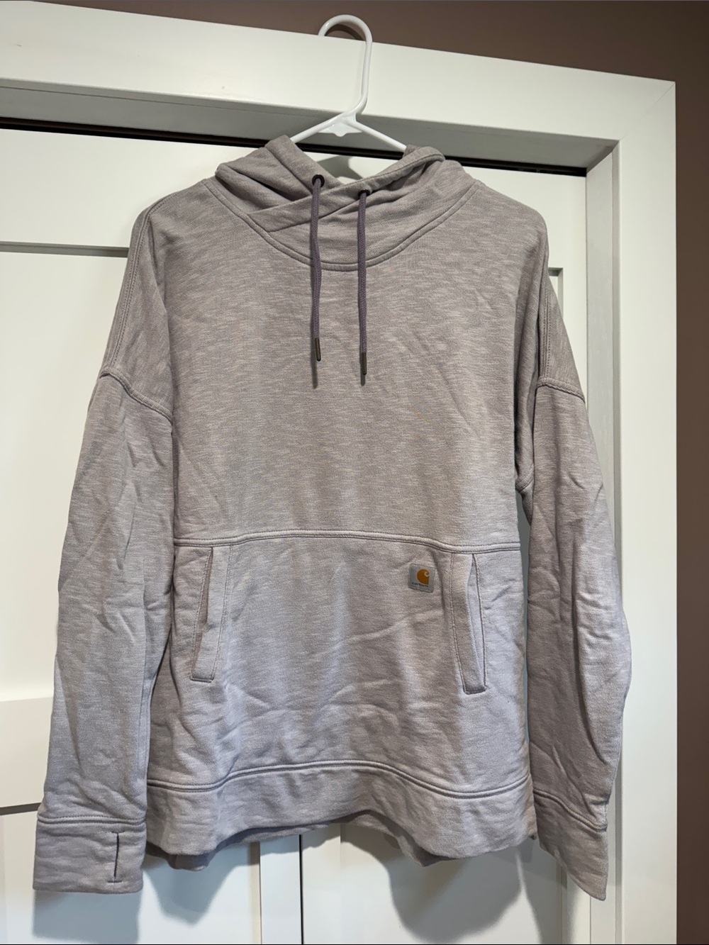 Carhartt Women's Hooded Pullover Sweatshirt in Light Purple